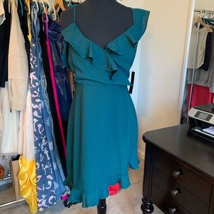Lulus NWT Green Mini Dress